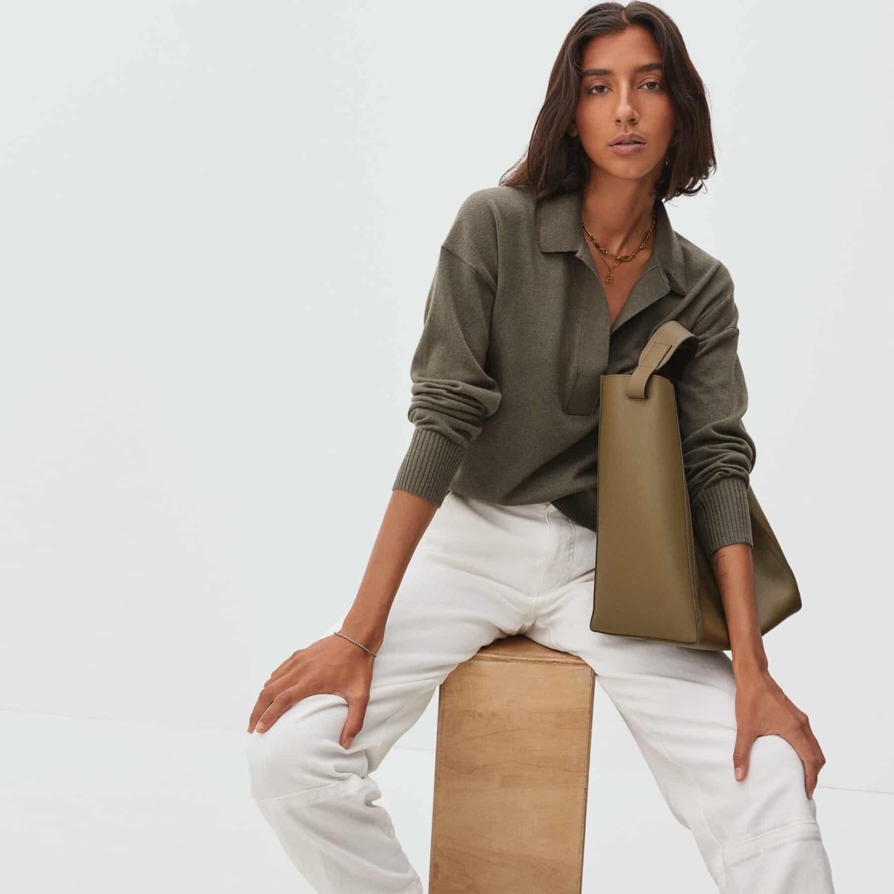 Green Oversized Crew – תמונה 3