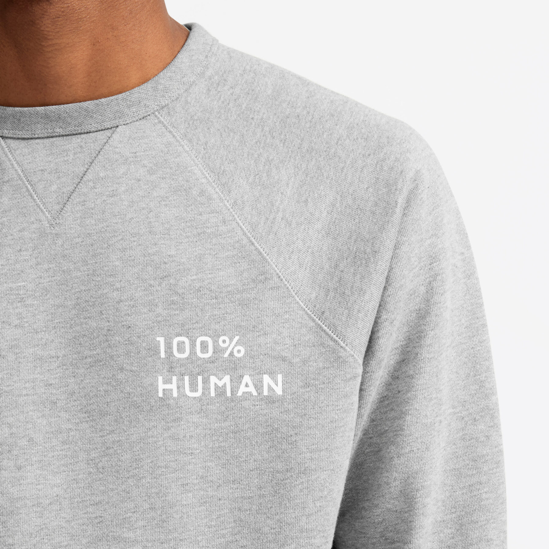 Gray Human Sweatshirt – תמונה 3