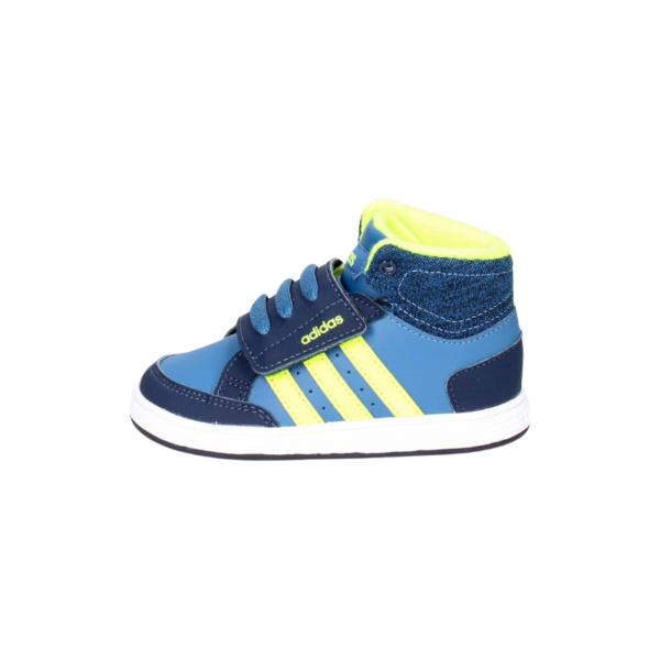 Adidas Hoops CMF MID INF נעלי אדידס לילדים בצבע כחול וצהוב