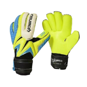 כפפות שוער כדורגל מקצועיות Reusch Waroani Pro M1 בצבע צהוב/כחול